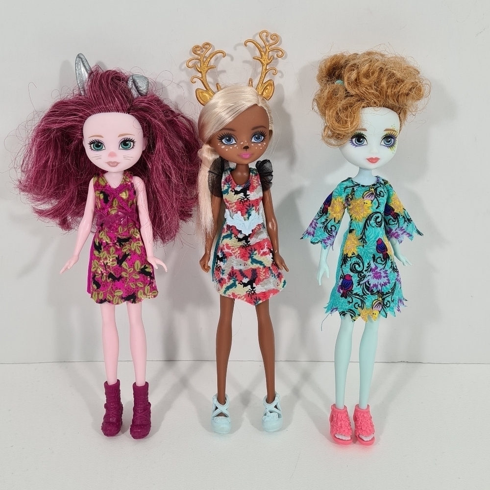 Ever After High Dragon Games Forest Pixies Dolls: Harelow Deerla Featherly